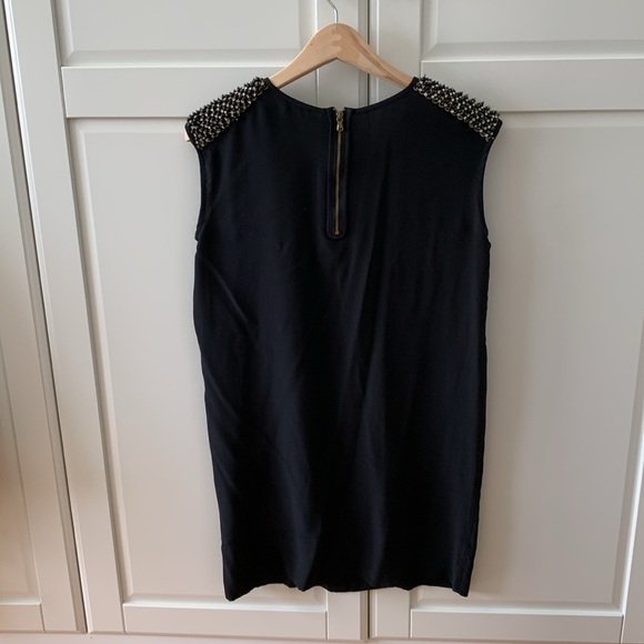 Club Monaco Black Silk Mini Dress - Picture 2 of 4